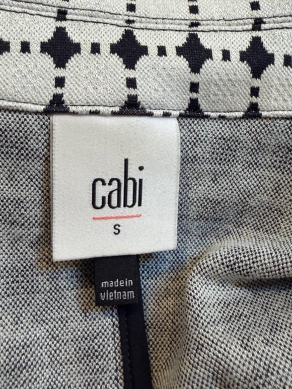 CABI Teatime Jacket Navy/White Size Small #6467 - Picture 6 of 12